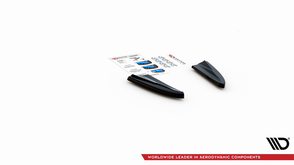 Achter diffusor zijde Volvo V40 Gloss Black