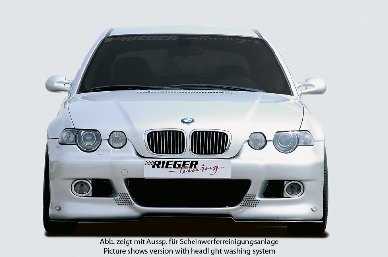 Voorbumper BMW E46 Compact M3-Look Rieger met extra koel opening