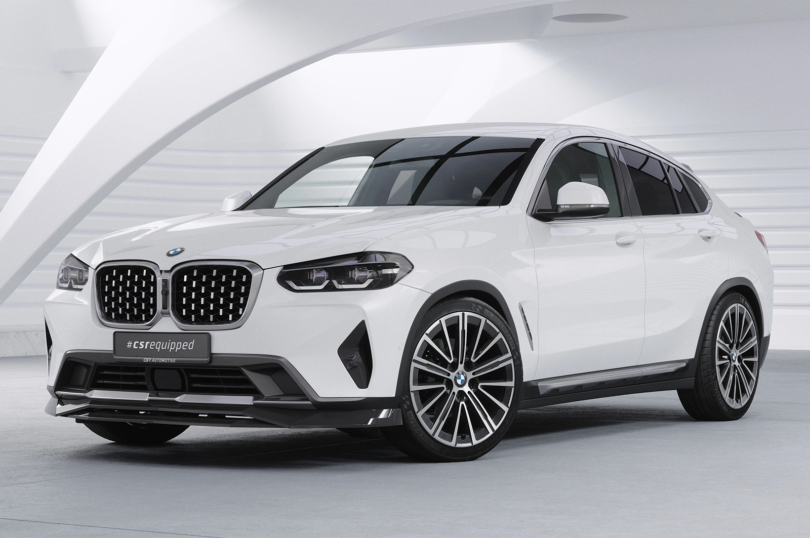 Voorspoiler BMW X4 (G02) Glans Zwart (08/2021–) CSR