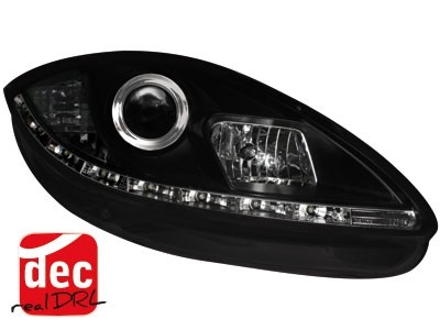 Headlights Seat Leon / Altea / Toledo 05-09 Devil Eyes Dlite LED