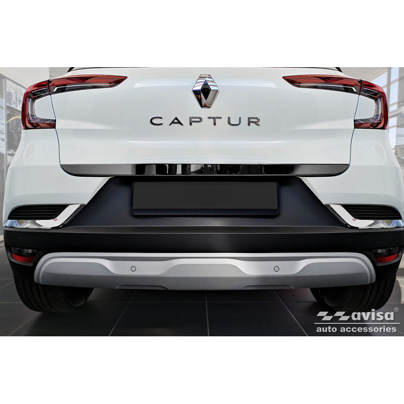 Zwart Chroom RVS Kofferbak Sierlijst  Renault Captur II 2019- & Mitsubishi ASX II 2023-