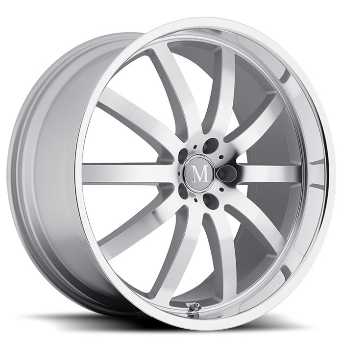 Velgen Mandrus Wilhelm 19x8,5 5x112 ET25 Zilver Machined Face &