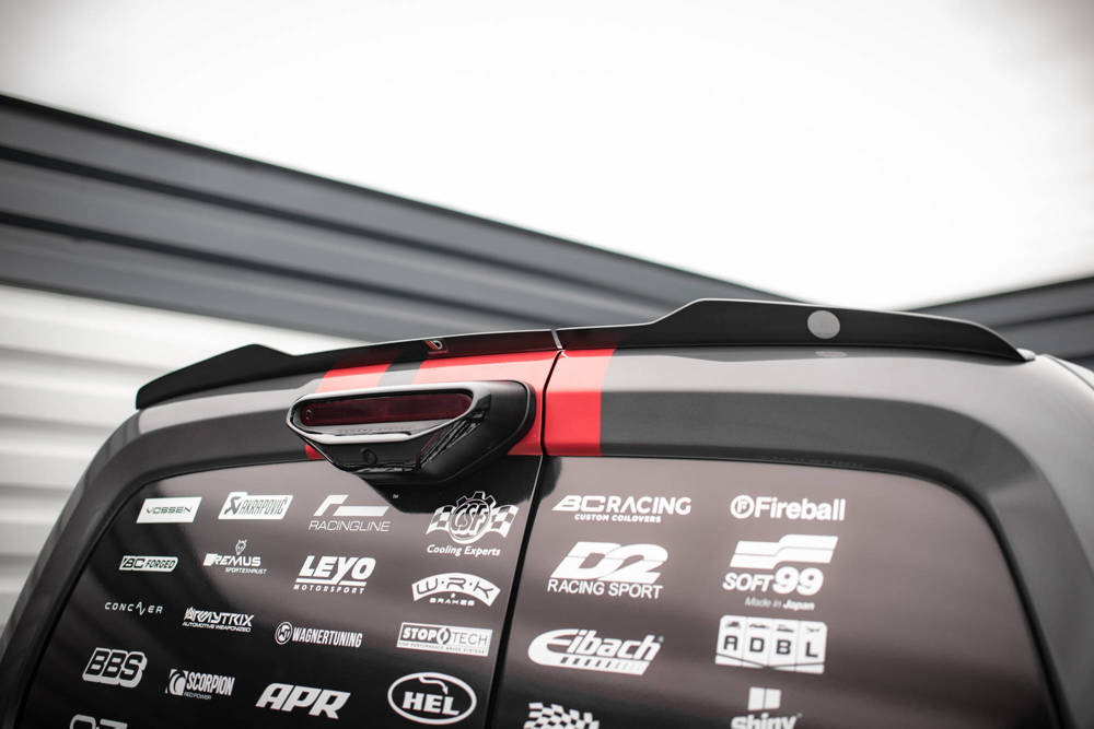 Spoiler Peugeot Partner MK3 Maxton Glans Zwart
