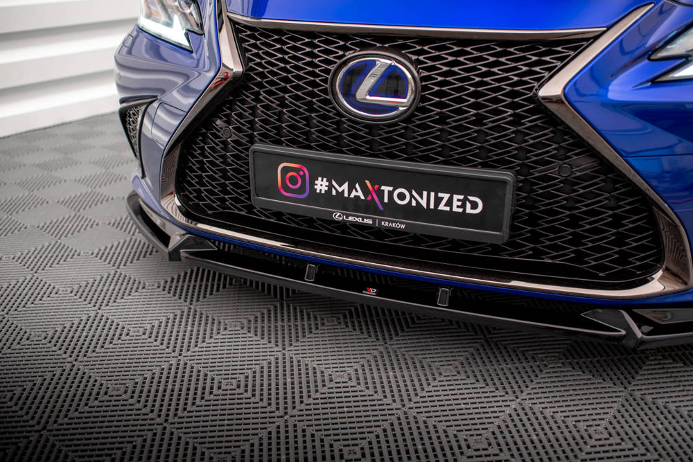Voorspoiler V.2 Lexus ES F Sport 2019 - Maxton Glans Zwart