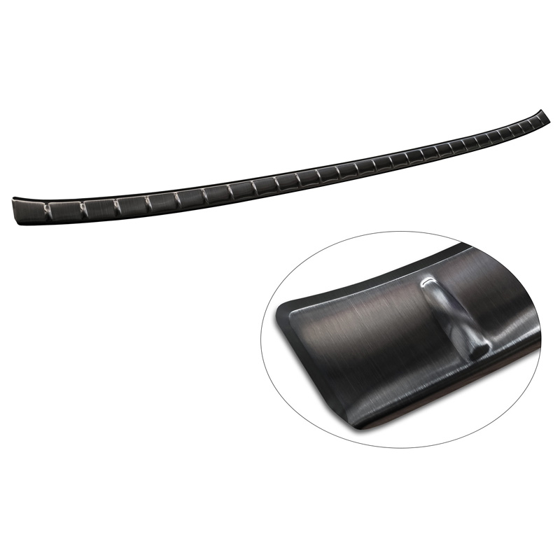 Zwart RVS Achterbumperprotector  Nissan Ariya 2022- 'Ribs'