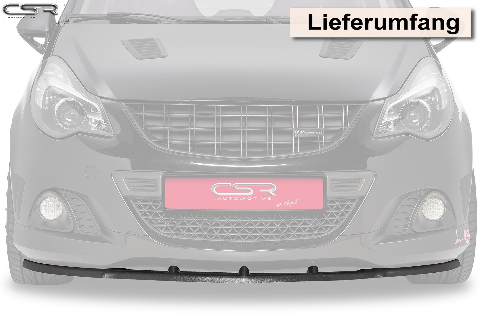Cupspoilerlip Glossy Opel Corsa D OPC CSL129-G