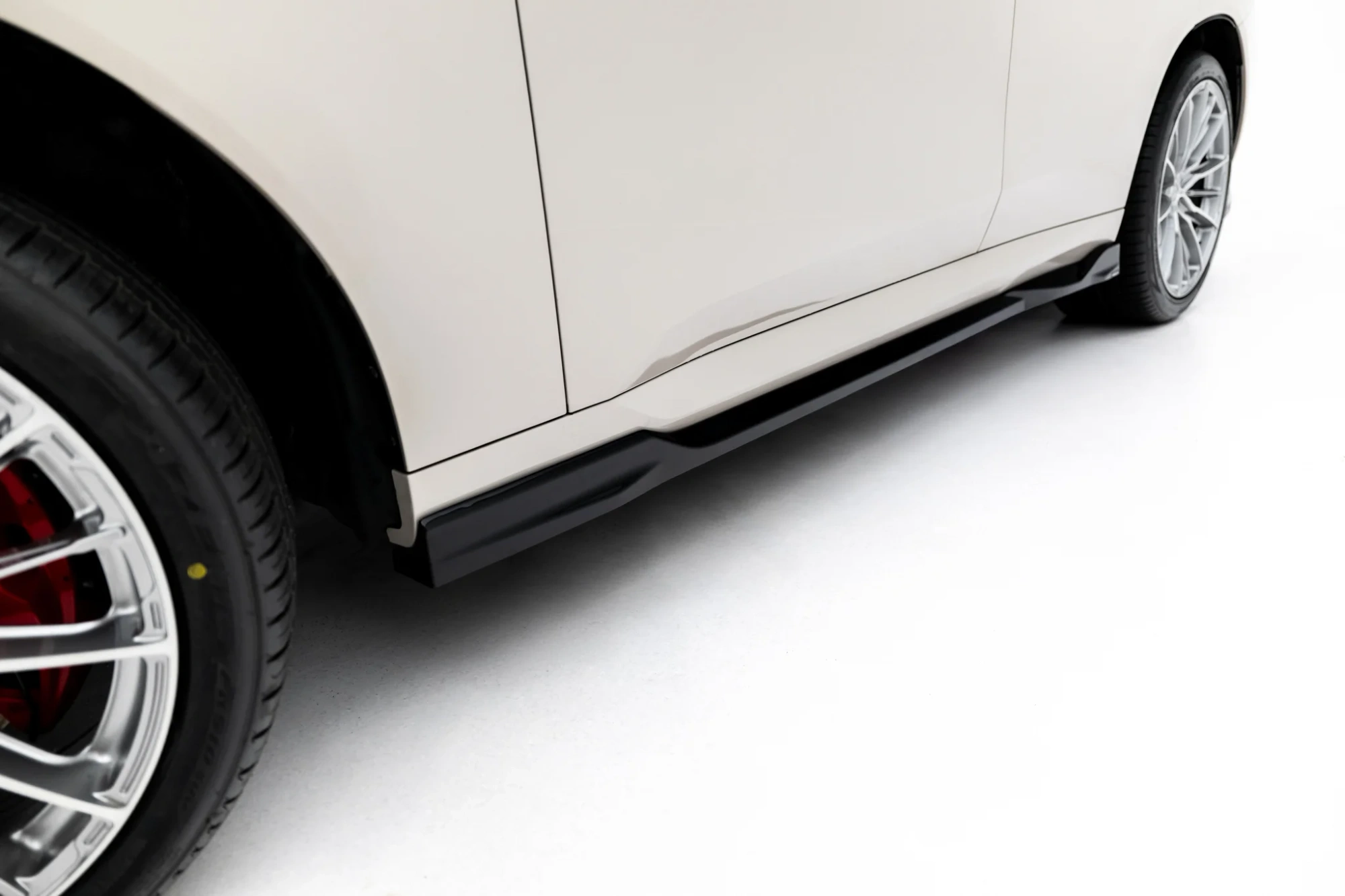 Zijskirts BMW X3 M-Pack / M50 G45 Glans Zwart