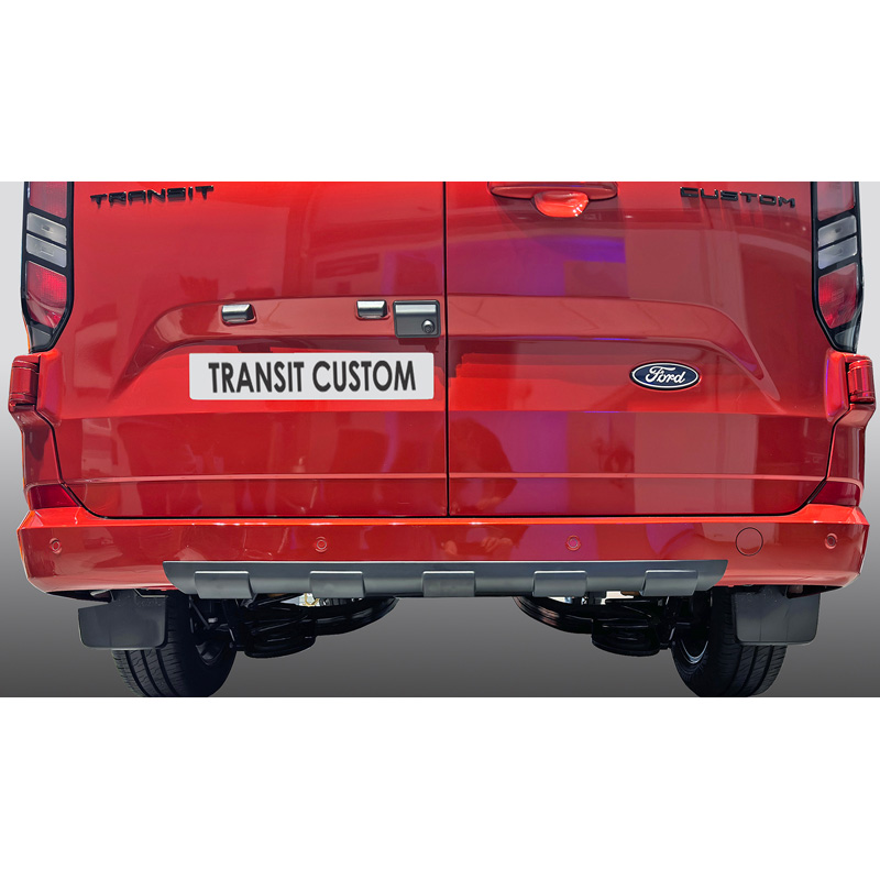 RGM Achterbumperskirt 'Skid-Plate'  Ford Transit Custom / Tourneo Custom 2023- Zwart (ABS)