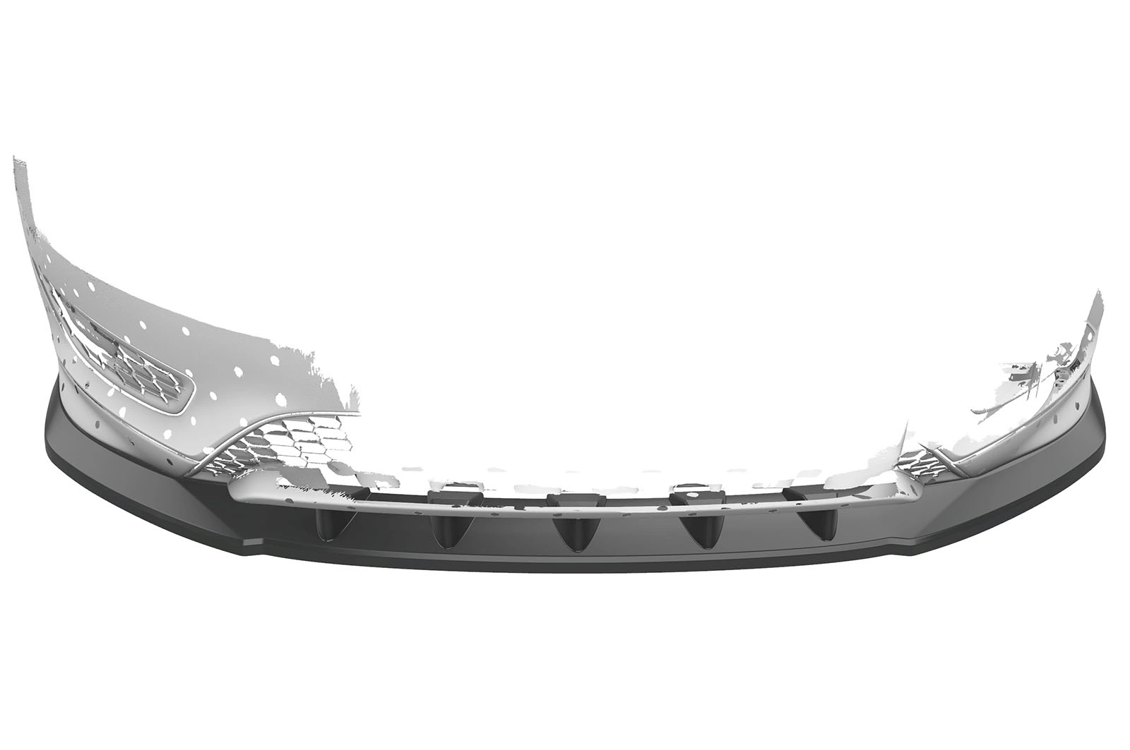 Voorspoiler Ford Focus MK3 ST-Line glans zwart – 2014–2018