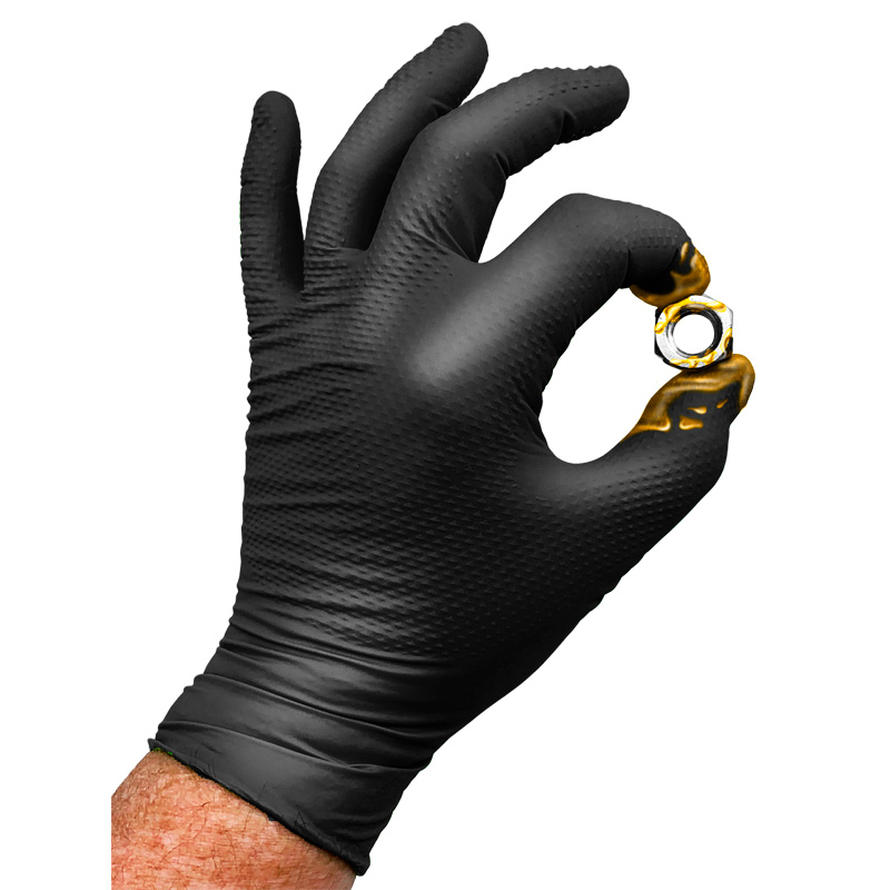 Gripp-It nitril handschoenen - maat XXL - Zwart - dispenserdoos à 50 stuks