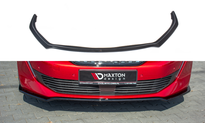 Voorspoiler Peugeot 508 Maxton Design glans zwart V.1