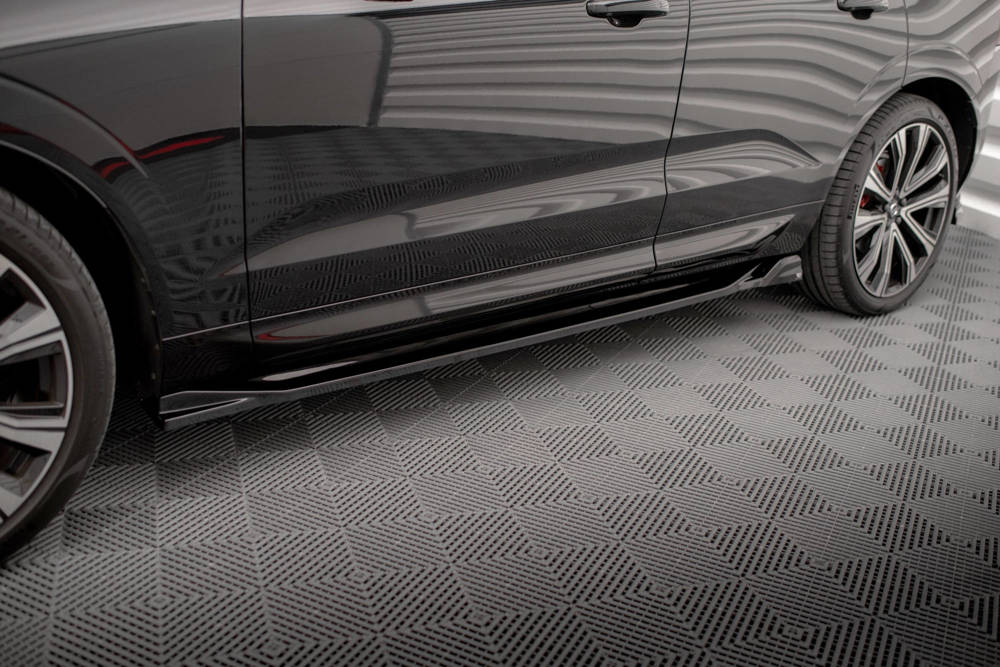 Zijskirts Volvo XC60 R-Design Facelift Maxton Glans Zwart