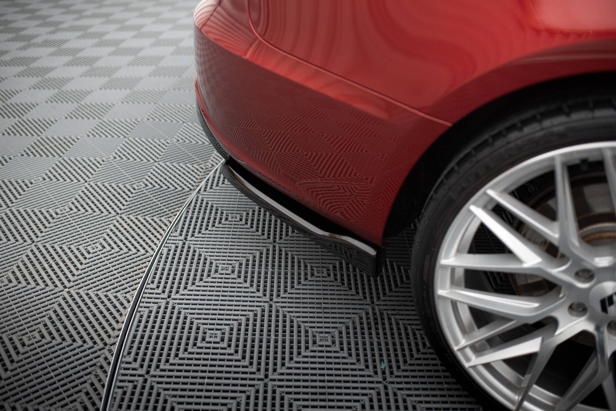 Achterzij Spoilers Audi S5 Sportback 8T Maxton Glanzend zwart