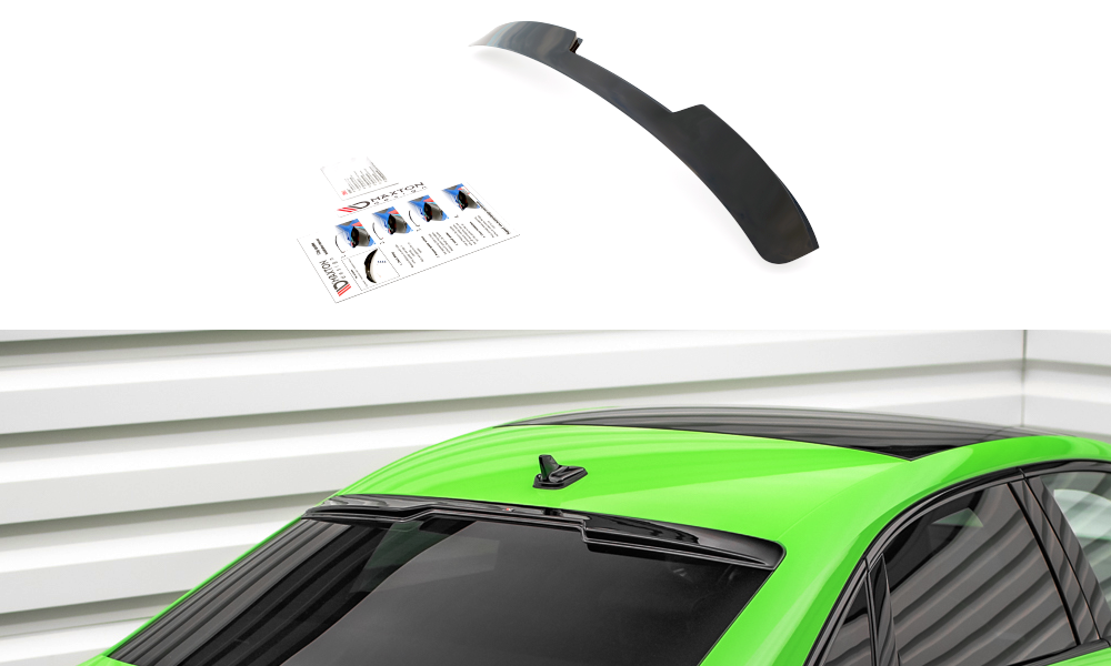Dakspoiler Audi RS3 8Y Limousine Maxton Glans Zwart