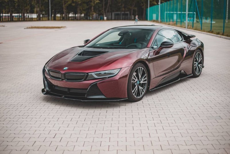 Voorspoiler BMW I8 Glanzend Zwart