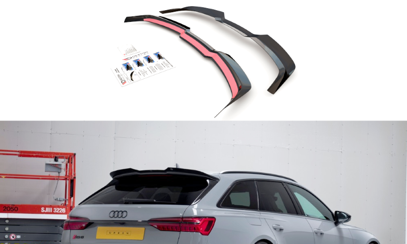 Spoiler V.2 Audi RS6 C8 Maxton Glanzend Zwart