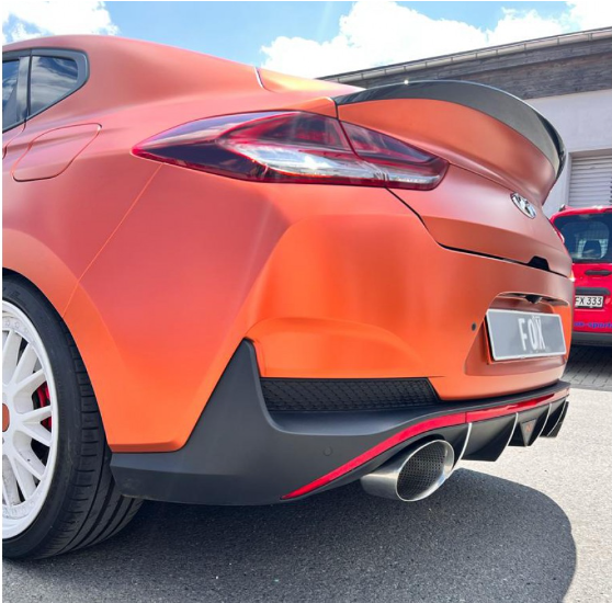 Hyundai i30N Fastback Facelift tailpipe for the original silencer 160x130 type 38