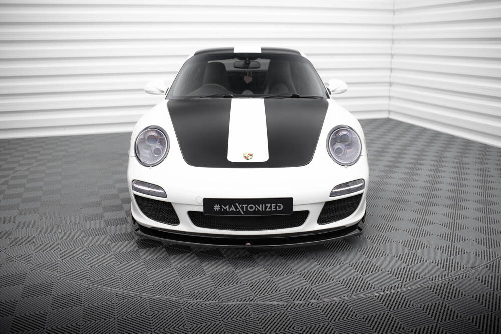 Voorspoiler Porsche 911 Carrera (997) FL Maxton Glans Zwart