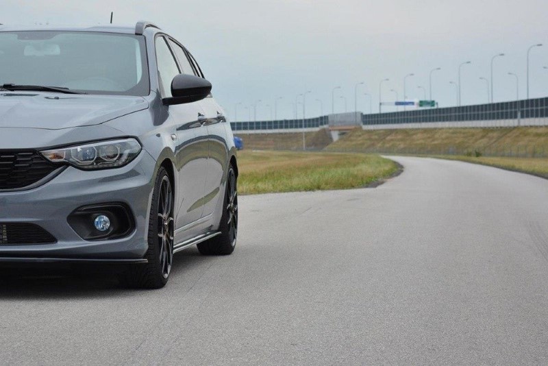 Zijskirts Diffusers Fiat Tipo S-Design Glanzend Zwart