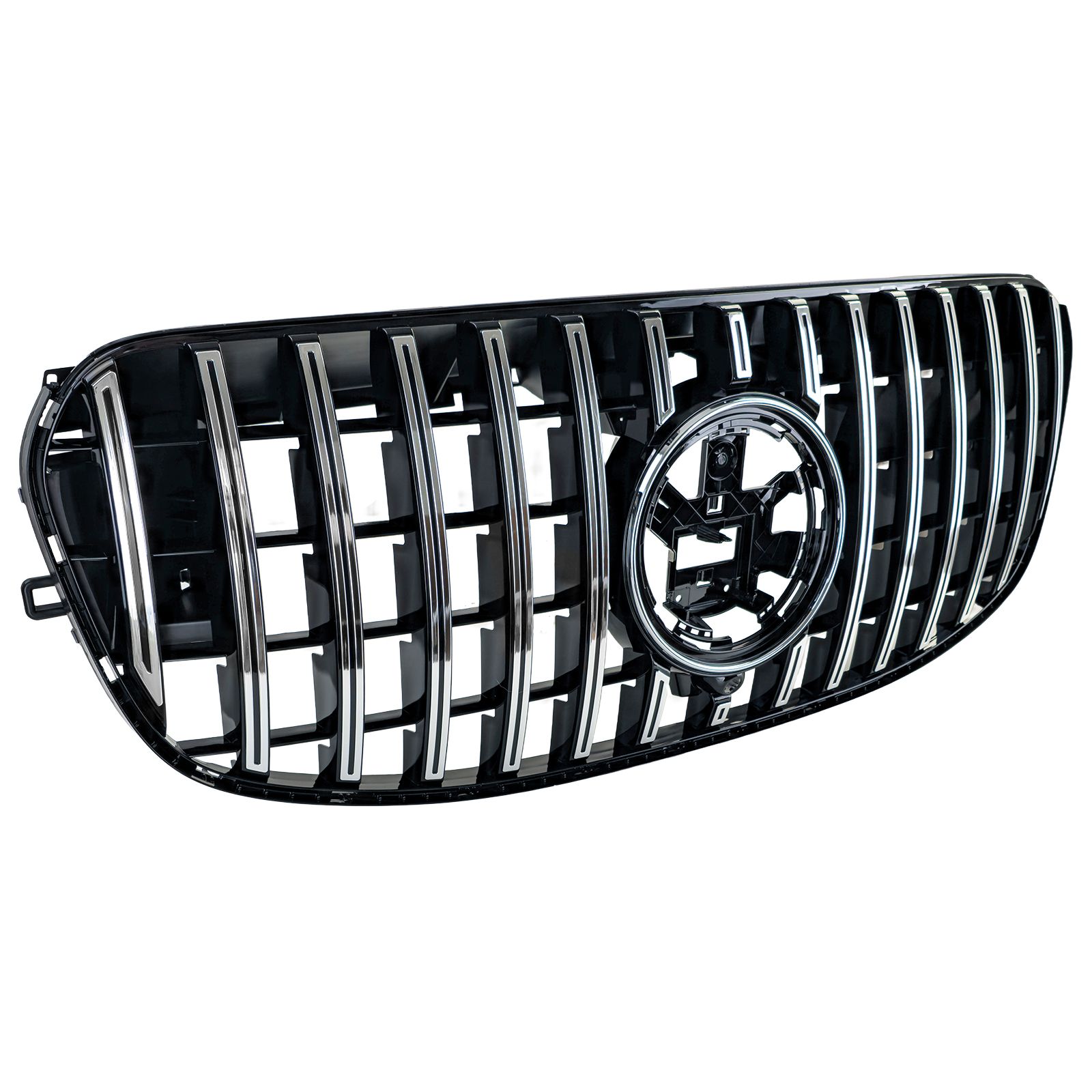 Grill Mercedes GLS X167 FL 23-.. Glans Zwart / Chroom
