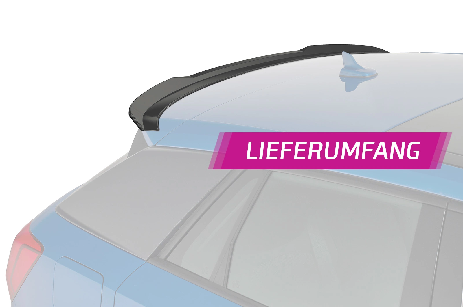 Achterspoiler Audi Q2 (2016–2020) Glans Zwart – CSR Automotive