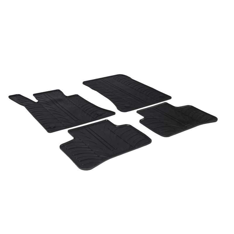 Rubbermatten Mercedes GLK X204 2008- (T profiel 4-delig + montag