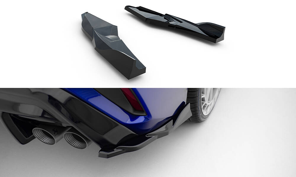 Achterzij Spoilers V.4 Audi S3 Sedan 8Y Facelift Maxton Glanzend zwart