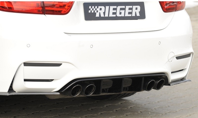 Achteraanzet Glossy Black Rieger BMW M3/M4 F80/F82 2014-