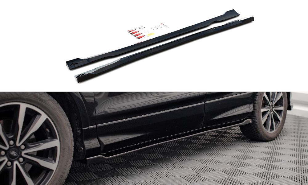 Zijskirts Ford Escape ST-Line MK3 Maxton Glans Zwart