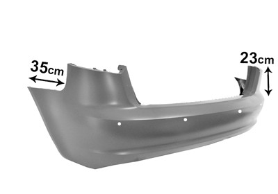 ACHTERBUMPER 5D. + ParkControl AUDI A3 8/08 > 12