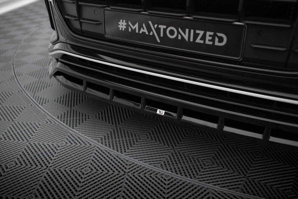 Voorspoiler Audi Q8 S-Line / SQ8 Maxton Glans Zwart