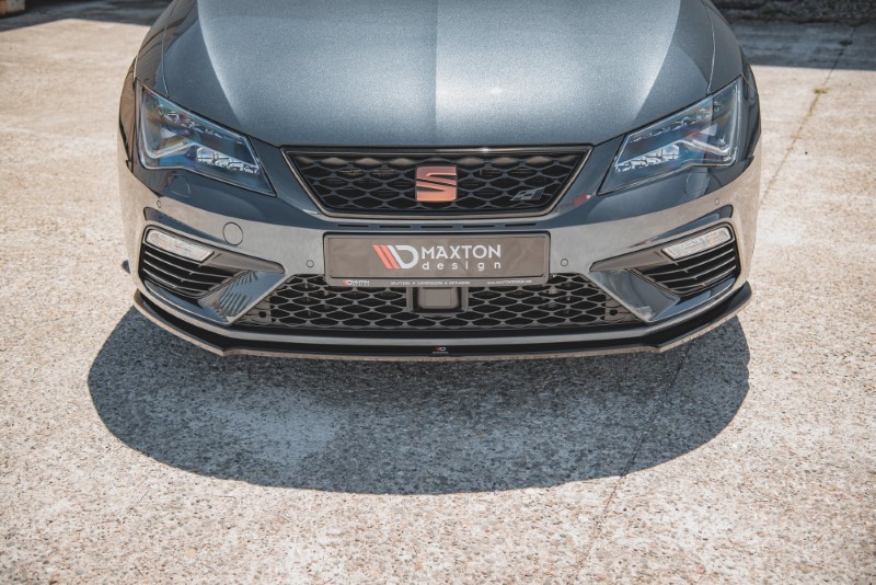 Voorspoiler Seat Leon 3 Cupra/FR Facelift Glans Zwart