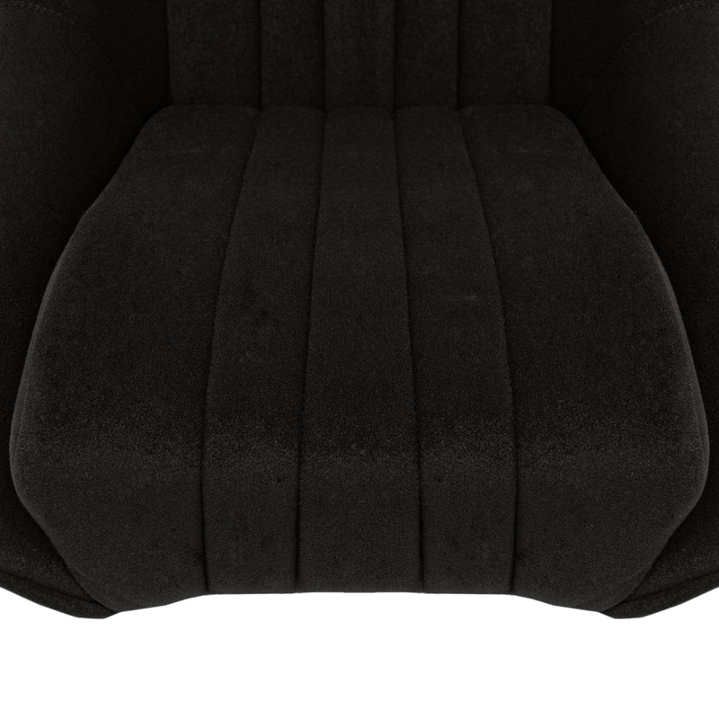 Sportstoel 'Classic' - Zwart - Vaste rugleuning + Hoofdsteun - incl. sledes