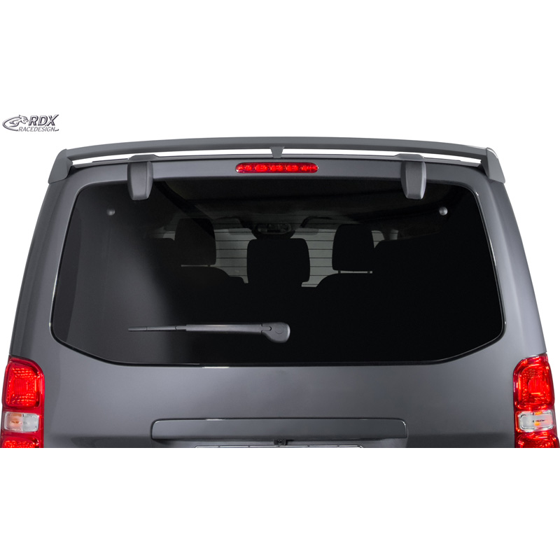 RDX Racedesign Dakspoiler  Citroën Jumpy/Dispatch/Spacetourer & Peugeot Expert III/Traveller & Toyota Proace 2016- & Opel Vivaro C/Zafira Life 2019- & Fiat Scudo/Ulysse 2022- (modellen met achterklep) (PU)