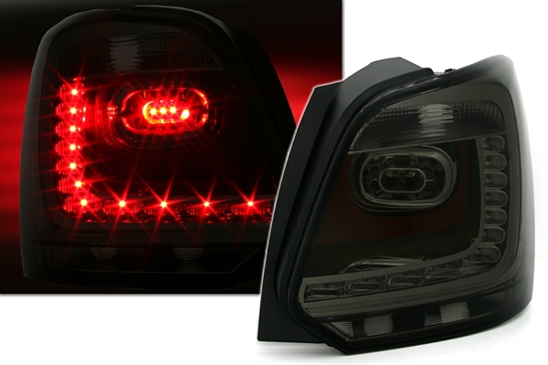 Taillights VW Polo 6R 09- red/clear LED