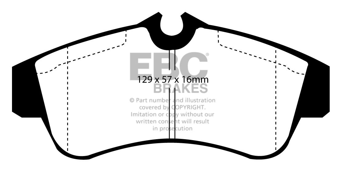 EBC Brakes NISSAN Almera 1.8 2000-2006 Remblokken voorzijde gree