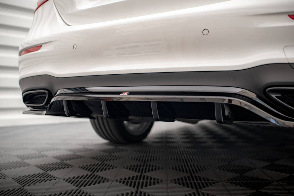 Diffuser Mercedes E Klasse W213 FL AMG Line Maxton Glans Zwart