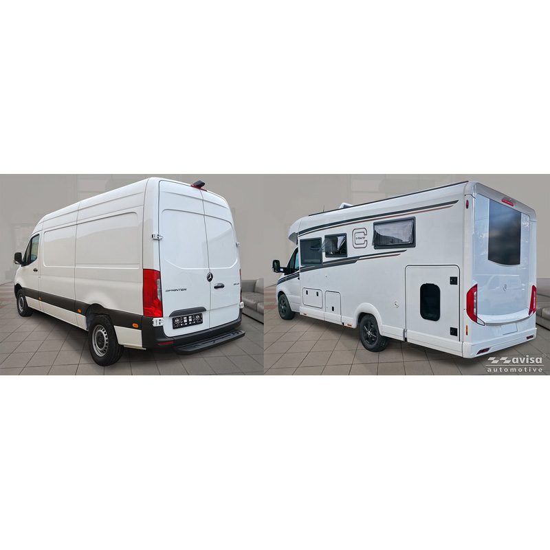 Avisa RVS bekerhouder afdekking (2 stuks)  Mercedes Sprinter III 2018- - Zilver