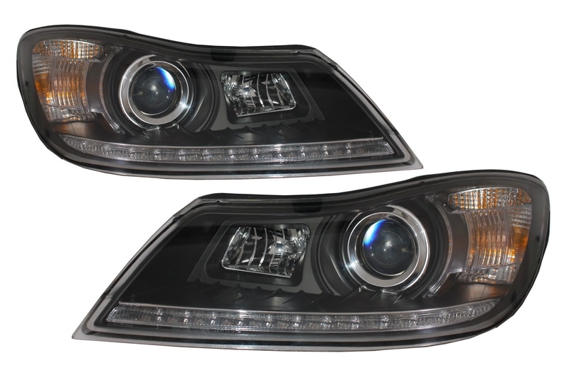 Faros Skoda Octavia 09-12 Dayline Los ojos del Diablo negro
