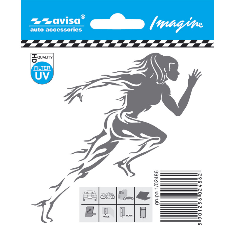 Auto Tattoo Sticker Runner - 9,6x9,6cm