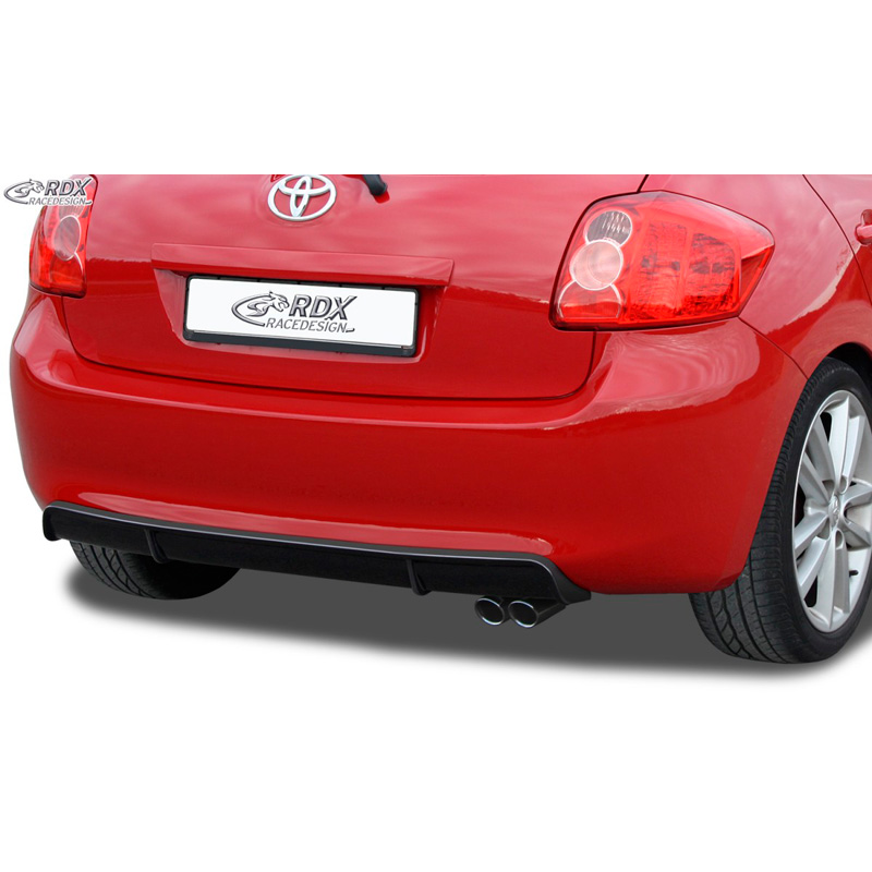 Achterskirt 'Diffusor'  Toyota Auris E150 2007-2010 (ABS zwart glanzend)