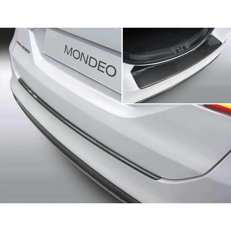 ABS Achterbumper beschermlijst  Ford Mondeo V 5-deurs 2/2015- Zwart