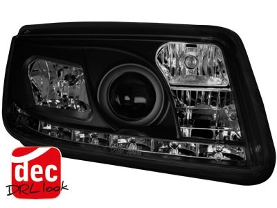 Faros VW Bora Dayline Los ojos del Diablo negro