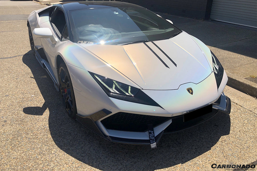 Lamborghini Huracan LP610 MD Style Carbon Fiber Voorspoilers 2015-2020