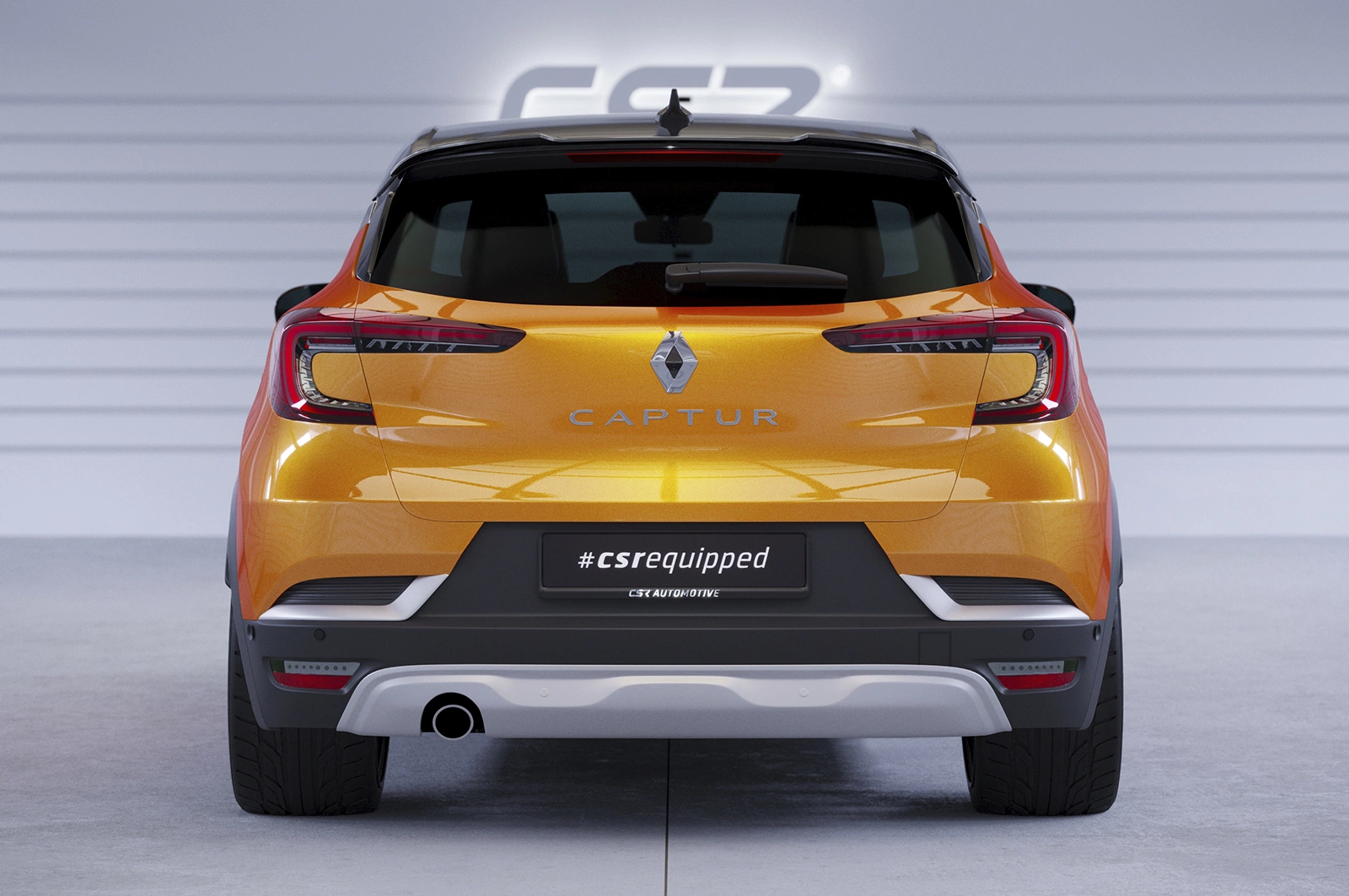 Achterspoiler Renault Captur II glans zwart CSR