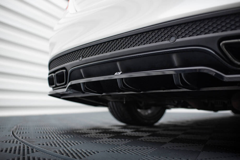 Diffusor Mercedes C63 AMG W205 S205 Maxton Glans Zwart