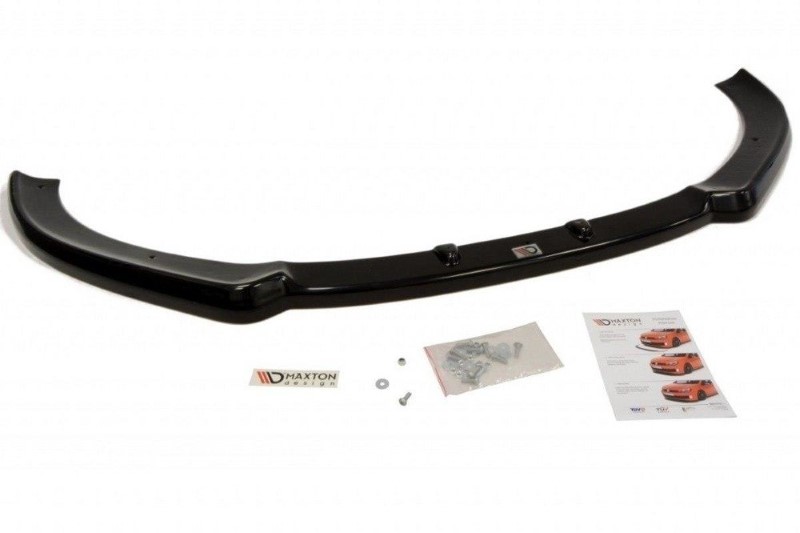 Voorspoiler Audi A3 8PG glanzend zwart