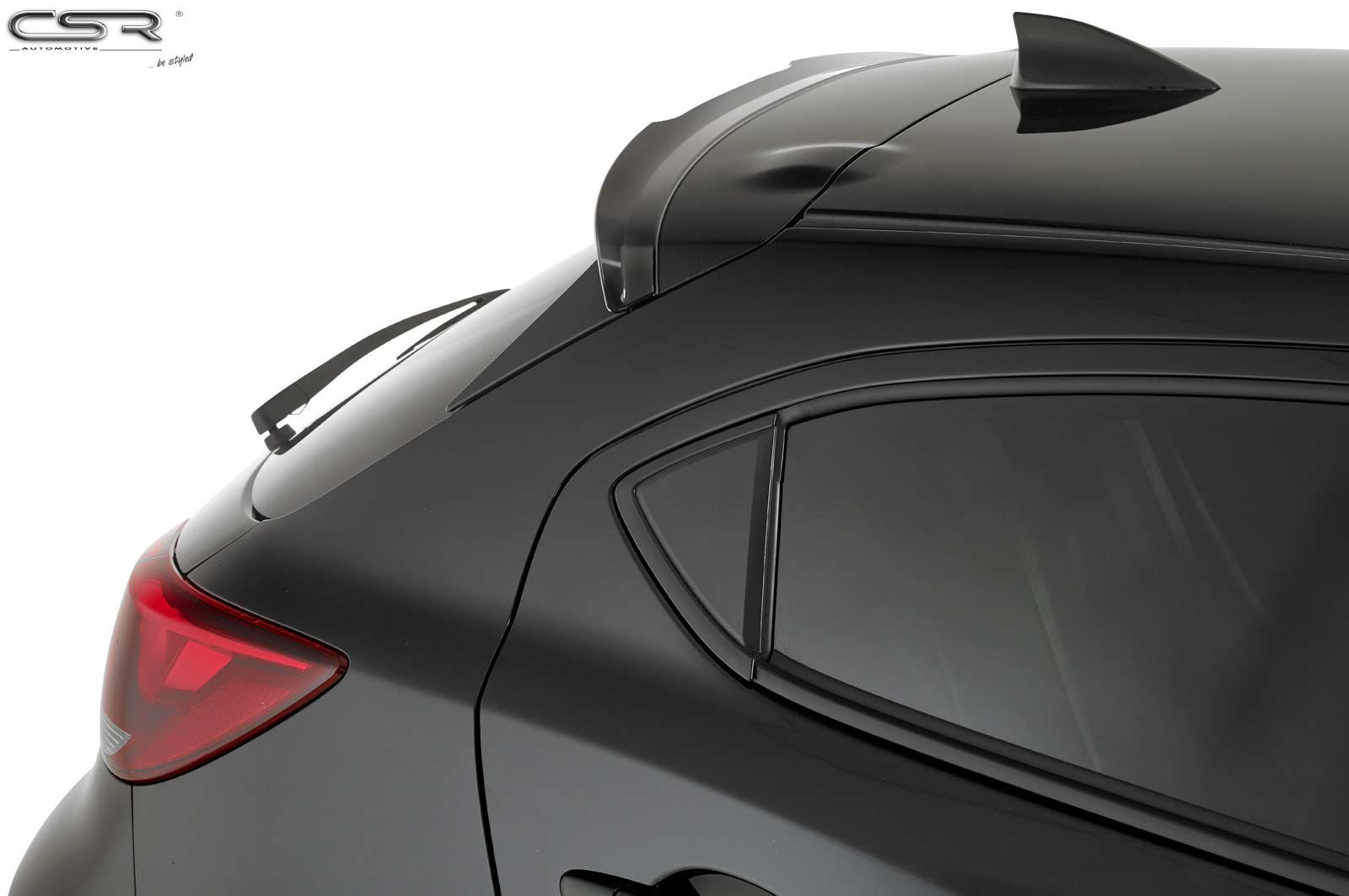 Achterspoiler Mazda 2 (Typ DJ) glans zwart