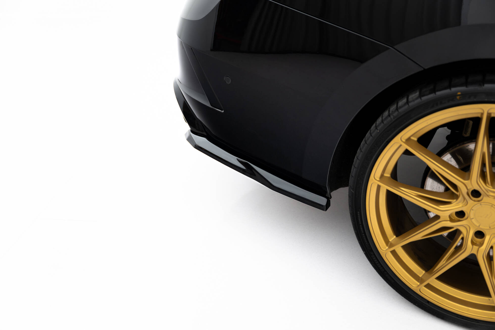 Achterzij Spoilers V.1 Skoda Octavia RS Liftback MK4 / MK4 Facelift Maxton Glanzend zwart