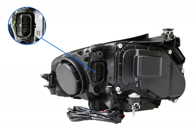 Koplampen VW Golf VII OSRAM FULL LED Black (for Xenon and Halo DRL)